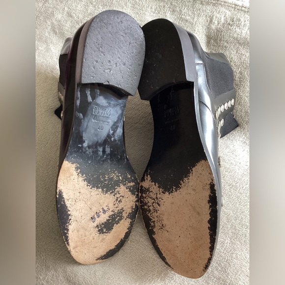 Samuel Failli Black and Silver Studded Ankle Booties - Picture 11 of 13